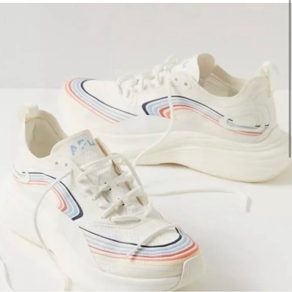NWT APL Women’s Streamline Ivory Forged Blue/ Muti 9.5 never worn sneakers